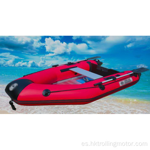 Bote de pesca de bote inflable de doble asiento de PVC